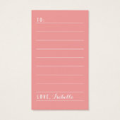 Whimsical Hearts Vielen Dank, dass Sie Script DIY (Rückseite)