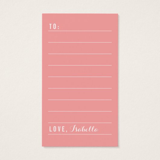 Whimsical Hearts Vielen Dank, dass Sie Script DIY (Rückseite)