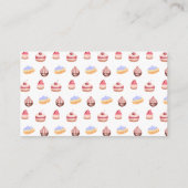 Whimsical Hedgehog Chef Baker Books Baby Shower  Begleitkarte (Rückseite)