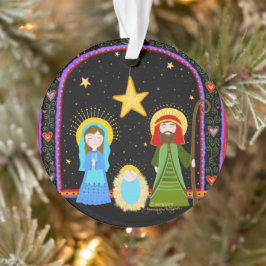 Whimsical Heilige Familie Weihnachten Inspirivity Ornament
