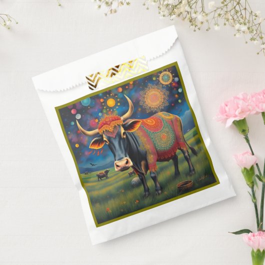 Whimsical Heilige Kühe in Diwali AtReifen Geschenktütchen (Versiegelt)