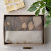 Whimsical Herbstküche mit Blumenkronendekoupage Seidenpapier (Geschenk)