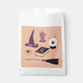 Whimsical Hexe zum Geburtstag oder Halloween Geschenktütchen (Vorderseite)