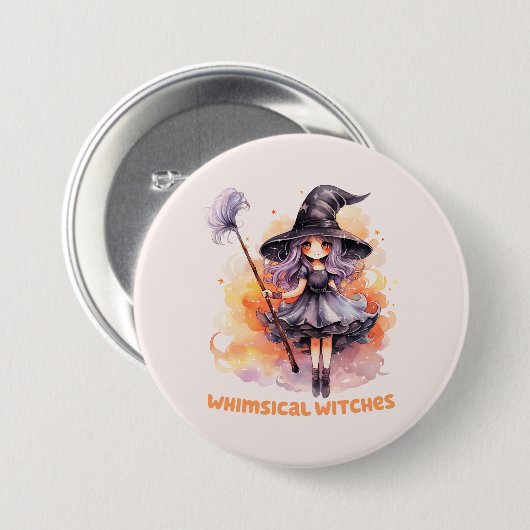 Whimsical Hexen Button (Vorne & Hinten)