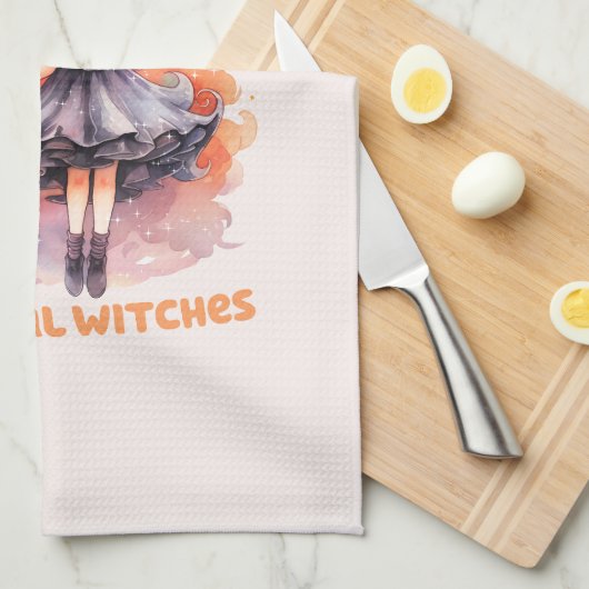 Whimsical Hexen Geschirrtuch (Viertel Falte)