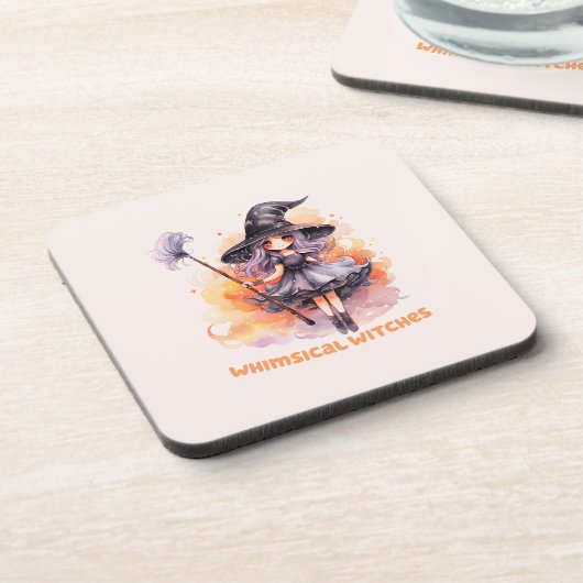 Whimsical Hexen Getränkeuntersetzer (Linke Seite)