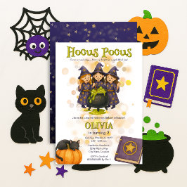 Whimsical Hexen Hocus Pocus Halloween Geburtstag Einladung