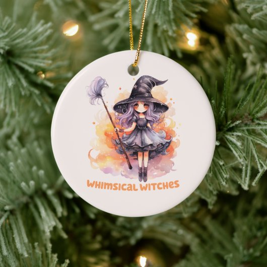 Whimsical Hexen Keramik Ornament (Baum)