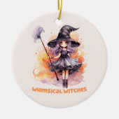 Whimsical Hexen Keramik Ornament (Vorne)