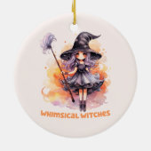 Whimsical Hexen Keramik Ornament (Hinten)