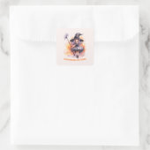 Whimsical Hexen Quadratischer Aufkleber (Tasche)
