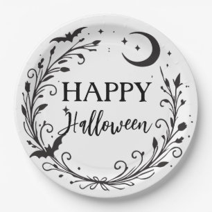 Whimsical Hexen-Wicca-Kräuter-Magie Halloween Pappteller