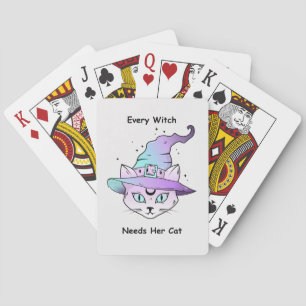 Whimsical Hexenkatze Spielkarten