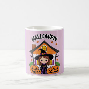 Whimsical Hexenkunst für Spooky-Feiern Kaffeetasse