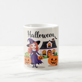 Whimsical Hexenkunst für Spooky-Feiern Kaffeetasse