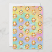 Whimsical hier kommt die Sun Gefärbte Krawatte Bab Einladung (Rückseite)