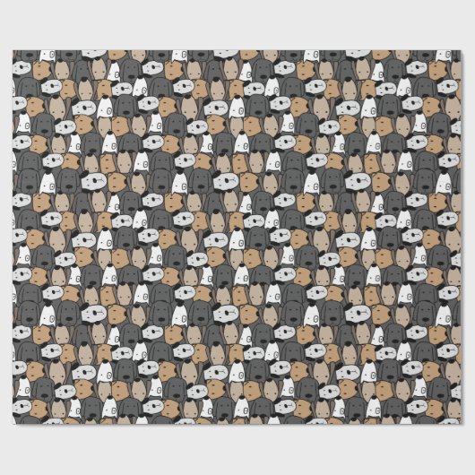 Whimsical Hogs Wonderland Geschenkpapier (Flach)