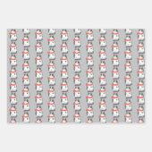 Whimsical Holiday Cat Trio Geschenkpapier Set (Vorderseite 2)