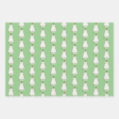 Whimsical Holiday Cat Trio Geschenkpapier Set (Vorderseite)