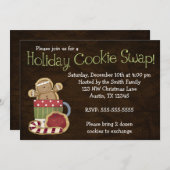 Whimsical Holiday Cookie Swap Einladungen (Vorne/Hinten)