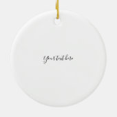 Whimsical Holiday Ferret Keramik Ornament (Hinten)