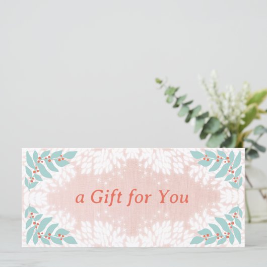 Whimsical Holiday Geschenkgutschein (Stehend Vorderseite)