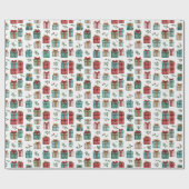 Whimsical Holiday Gift Wrap – Christmas Paper Geschenkpapier (Flach)