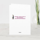 Whimsical Holiday Greeting Cards - Snowman Dankeskarte (Rückseite)