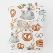 Whimsical Holiday Jolly Weihnachtsgebäck Nomaden Geschenkpapier Set (Beispiel)