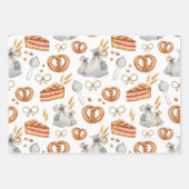 Whimsical Holiday Jolly Weihnachtsgebäck Nomaden Geschenkpapier Set (Vorderseite)