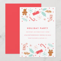 Whimsical Holiday Party Einladung