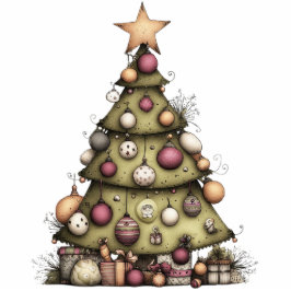 Whimsical Holiday Tree Freistehende Fotoskulptur