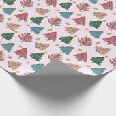 Whimsical Holiday Trees Geschenkpapier (Ecke)