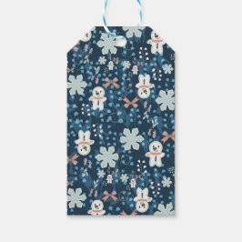 Whimsical Holiday Wrapping Paper Flat Sheet Geschenkanhänger