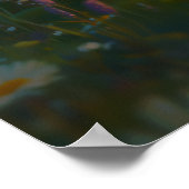 Whimsical Honey Bee Baby in Sunlit Poster (Ecke)