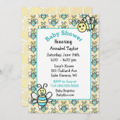 Whimsical Honey Bee Boy's Baby Shower Einladung (Vorne/Hinten)