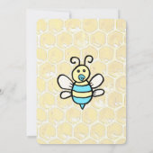 Whimsical Honey Bee Boy's Baby Shower Einladung (Rückseite)