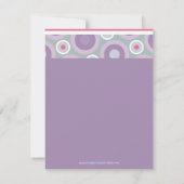 Whimsical Hoops Geburtstagsparty Einladung (Rückseite)