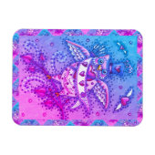 WHIMSICAL HOOTS N' HEARTS CUPID OWL VALENTINE MAGNET (Horizontal)