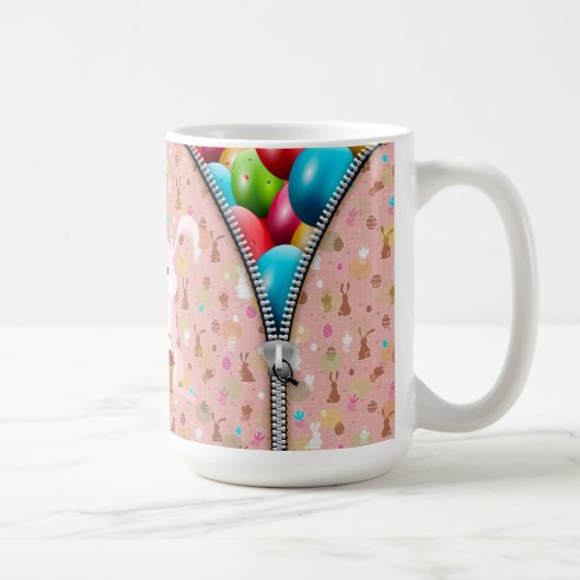 Whimsical Hoppy Ostereier Kaffeetasse (Rechts)