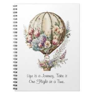 Whimsical Horizons Heißluftballon Notizblock