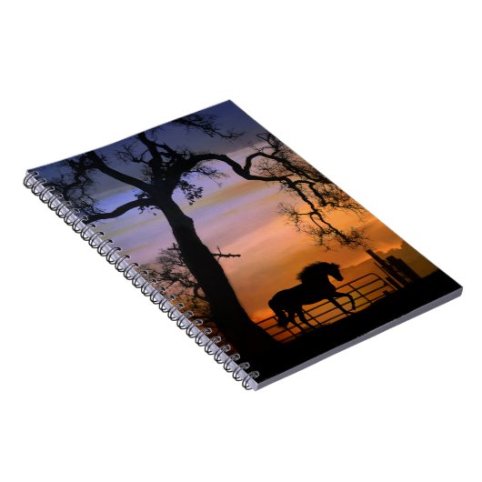 Whimsical Horse Notebook Notizblock (Rechte Seite)