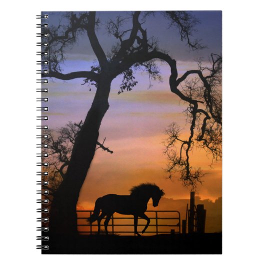 Whimsical Horse Notebook Notizblock (Vorderseite)