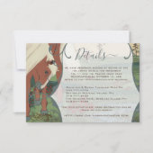 Whimsical Horse Ranch Lodge Hochzeit in Urlaubsort Einladung (Vorderseite)