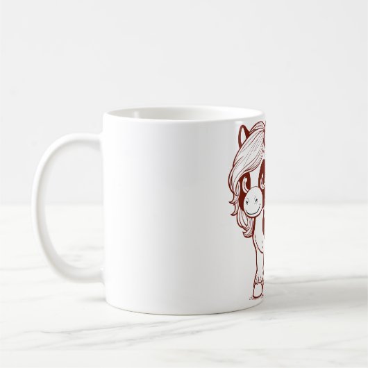 Whimsical Horse Tasse (Links)