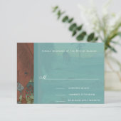Whimsical Horse Wedding Response Card RSVP Karte (Stehend Vorderseite)