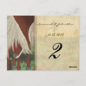 Whimsical Horse Wedding Tischnummer Cards (Rückseite)