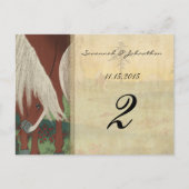 Whimsical Horse Wedding Tischnummer Cards (Vorderseite)
