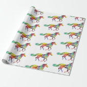 Whimsical Horse Wrapping Paper Geschenkpapier (Ungerollt)