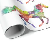 Whimsical Horse Wrapping Paper Geschenkpapier (Rolleneckpunkt)